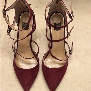 White House Black Market Burgundy Heels